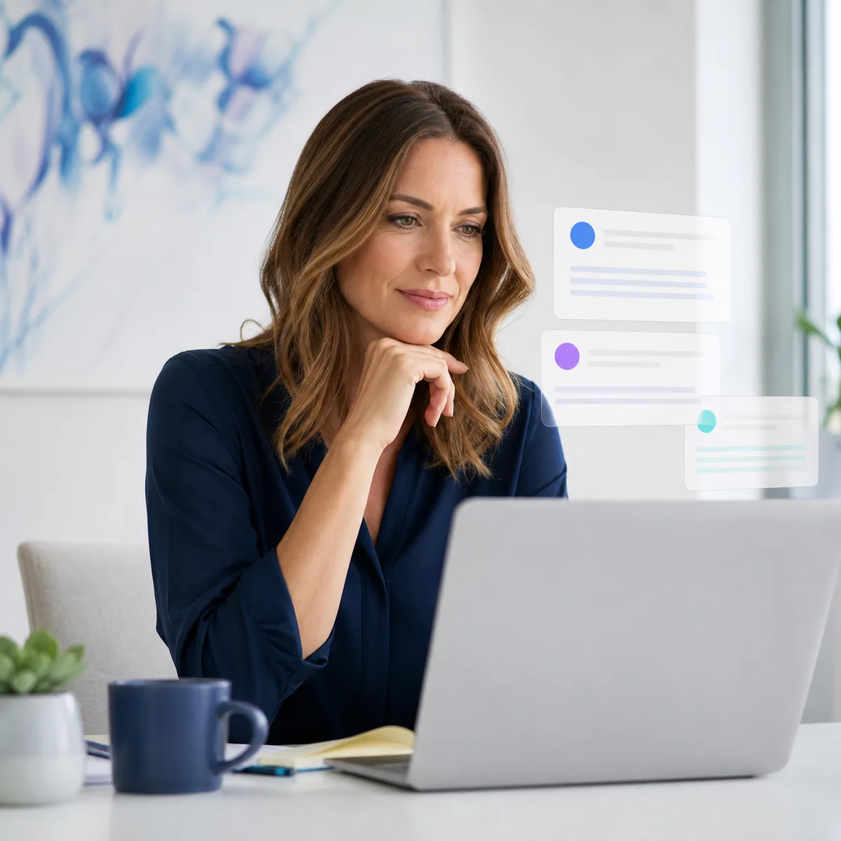 Business owner reviewing website citations in AI-generated answers